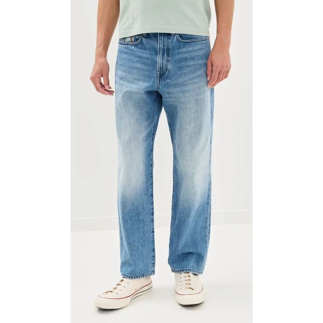 Paul Smith Jeans Mens Size 32 Blue Medium Wash Straight Leg Relaxed Fit $275